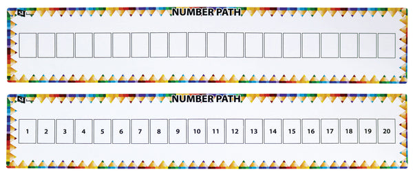 Dry Erase Number Path to 20 - Set of 10