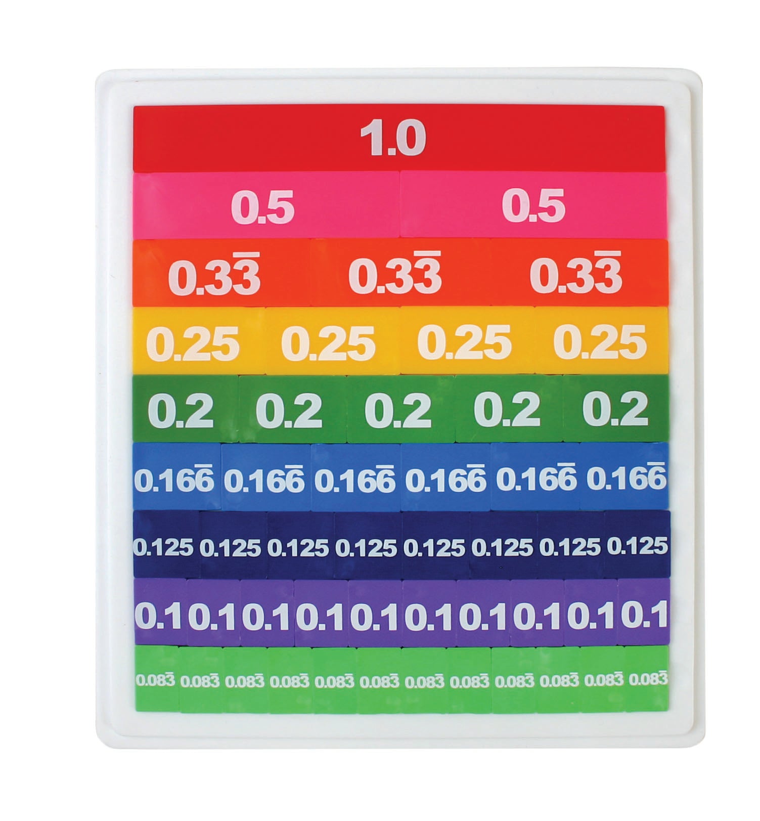 Opaque Decimal Tiles Set of 51