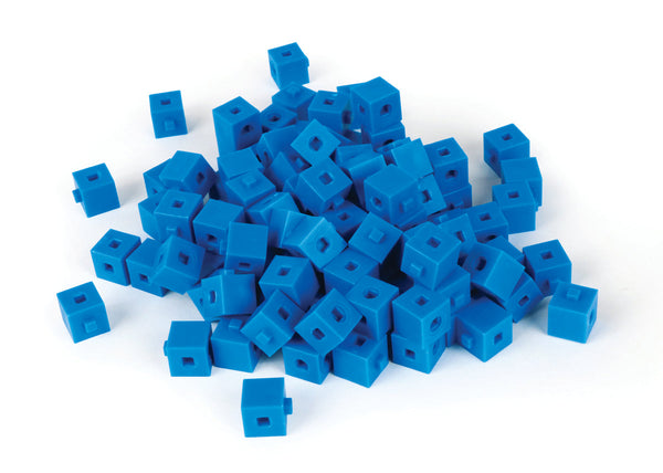 Blue Base Ten Interlocking Unit Cubes - Pack of 100