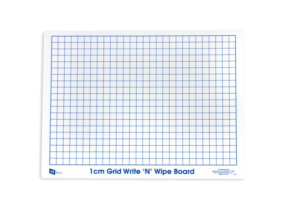 Write N Wipe Boards 1cm Grid - Pack of 30