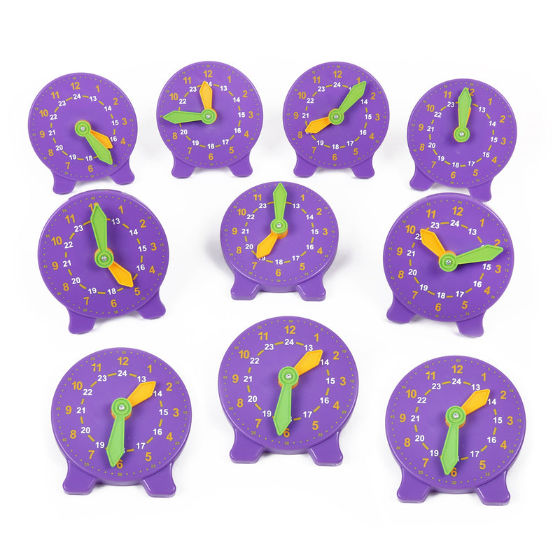 24 Hour Advanced Student Clock - Pack of 10