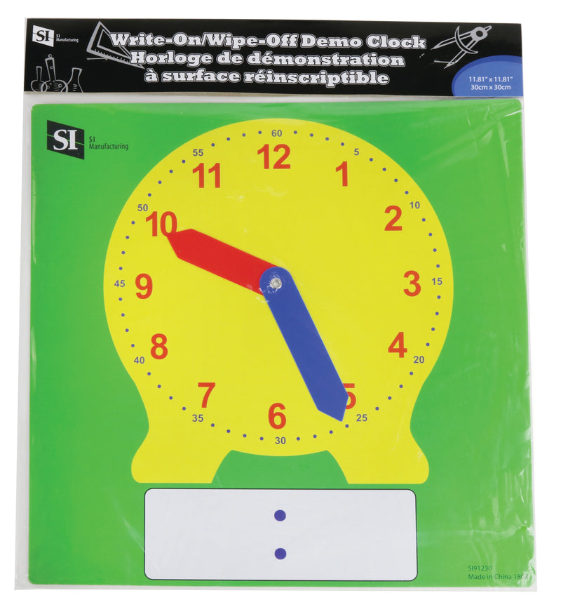 Dry Erase Clock Student - Pack of 10