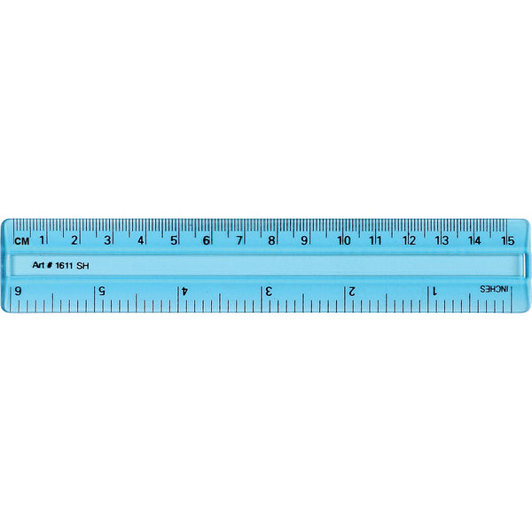 6" Pocket Ruler Blue