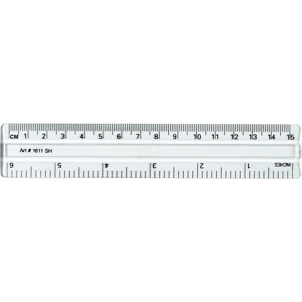 6" Pocket Ruler Clear