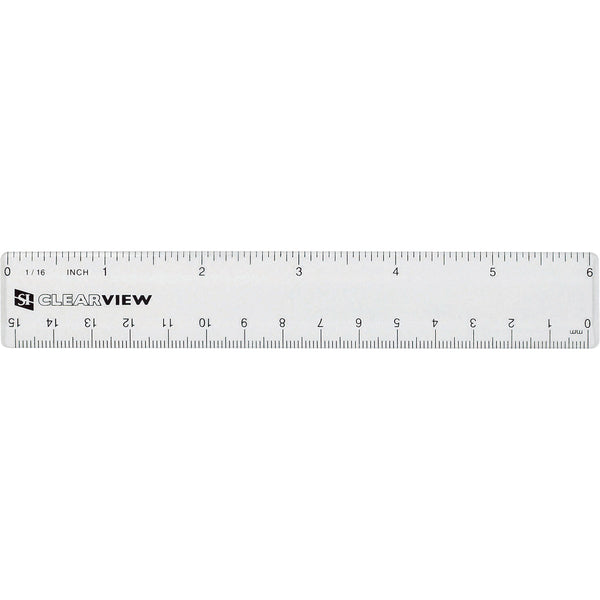 6" Clearview Ruler