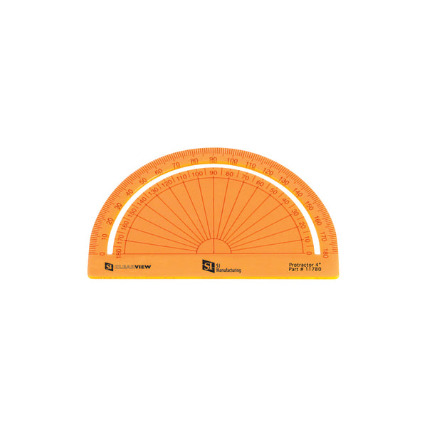 Clearview Protractor 4" Orange