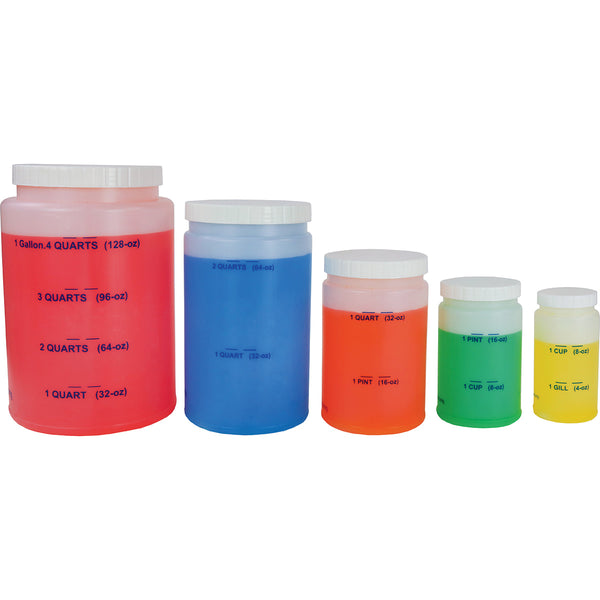 Nesting Liquid Measure Bottles - Set of 5