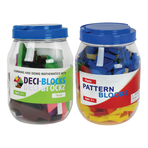 Hollow Deci Blocks™ & Pattern Blocks - Set of 302