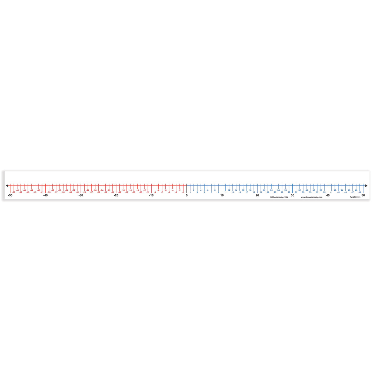 Desk Number Line (-50 to + 50) - Set of 35