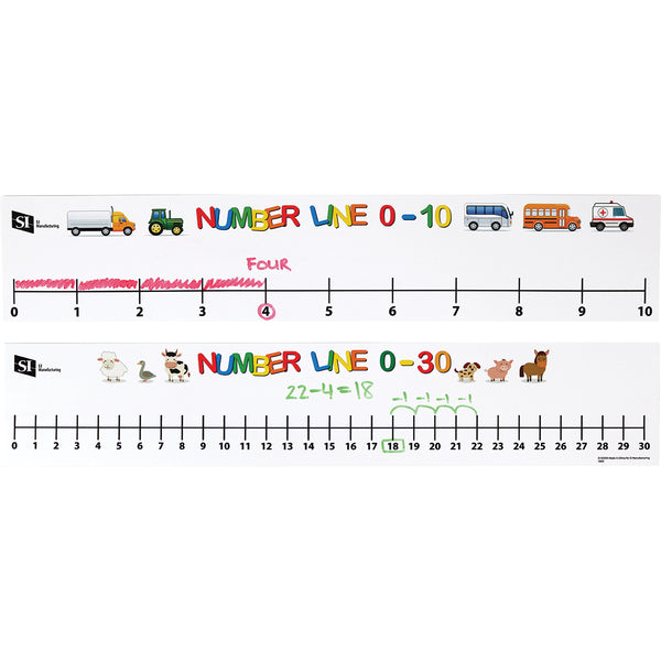 Number Line 0-10 0-30 - Set of 15