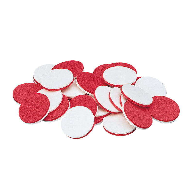 Foam Two Color Counters -Red White - Pack of 200