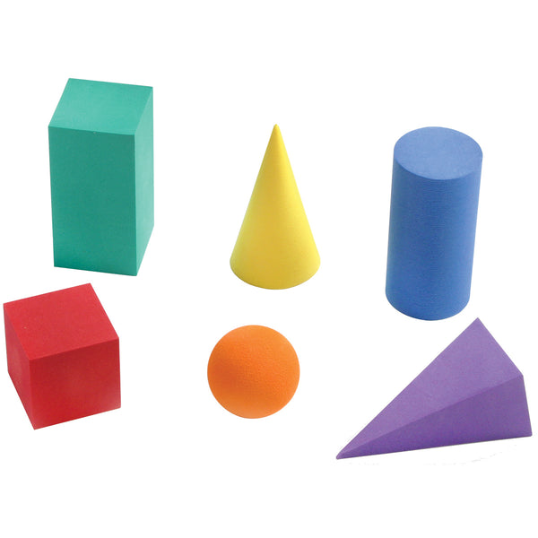 Mini Foam Geometric Solids - Set of 6