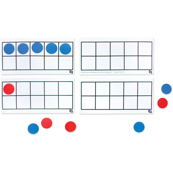 Demo Magnetic Ten Frame with Counters