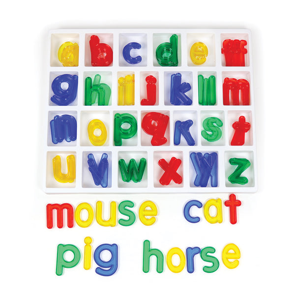 Jumbo Lowercase Alphabet Set with Storage Tray - Set of 104