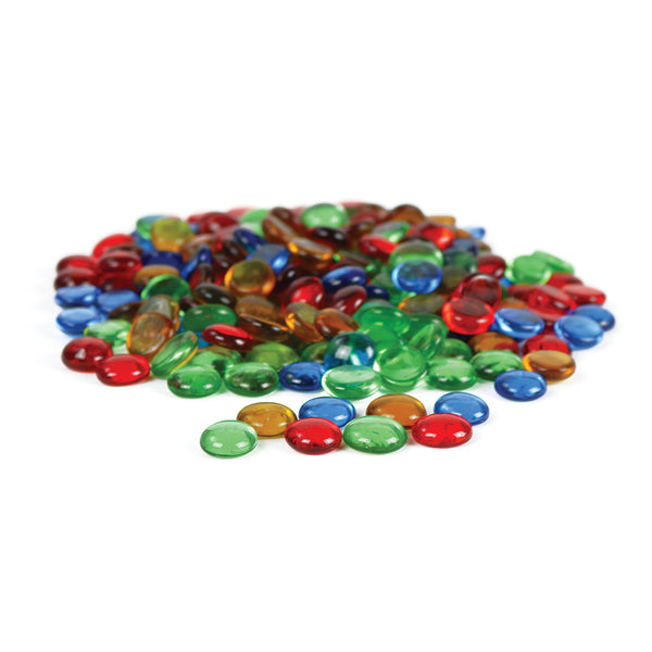 Transparent Rounded Counting Gems - Set of 200