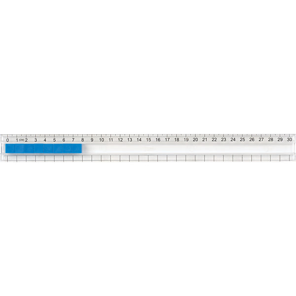 Transparent Number Track Ruler