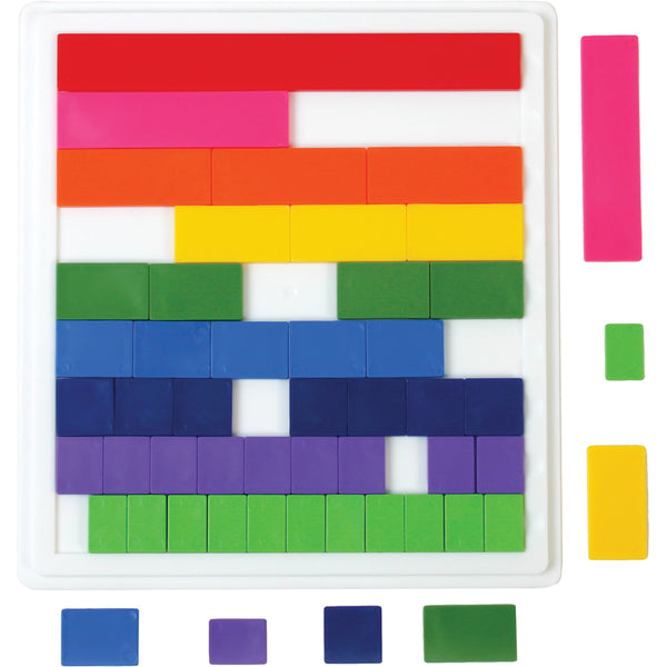 Blank Fraction Tiles with Tray - Set of 51