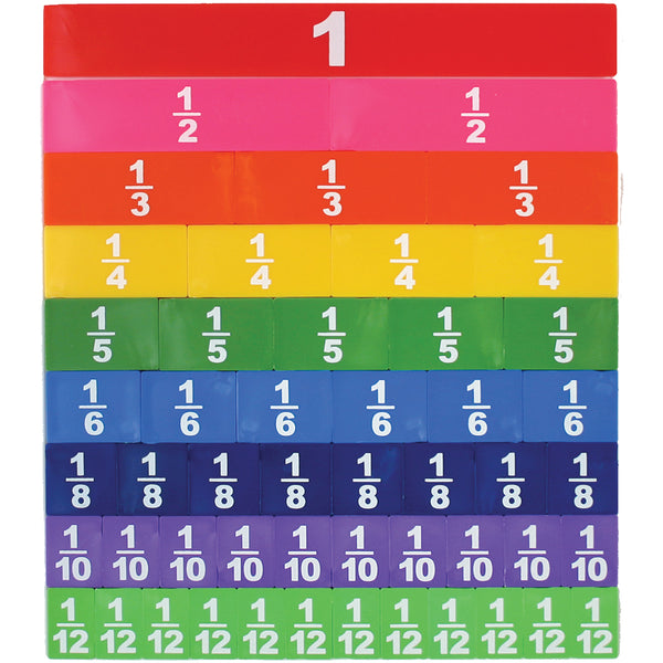 Opaque Fraction Tiles - Set of 51