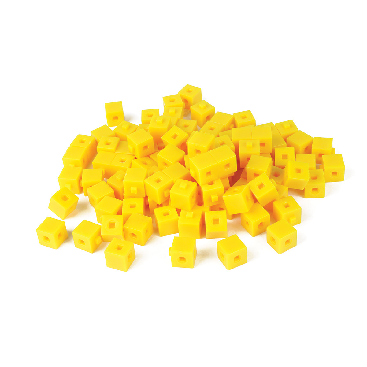 Yellow Base Ten Interlocking Unit Cubes - Pack of 100