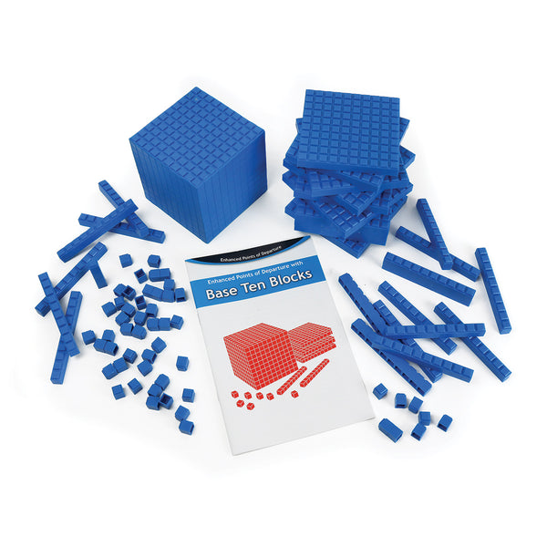 Interlocking Base Ten Starter Set - Blue