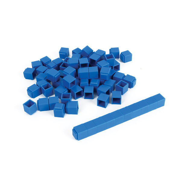 Interlocking Base Ten Blocks - Unit Cubes - Pack of 100