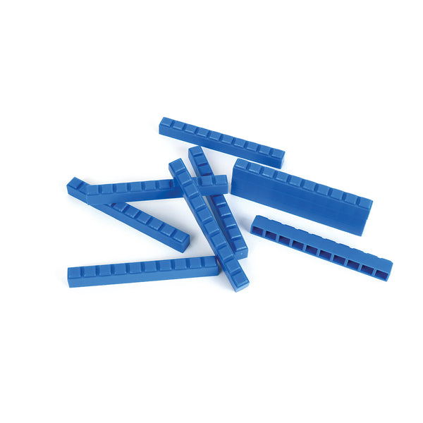 Interlocking Base Ten Blocks - Rods - Pack of 10