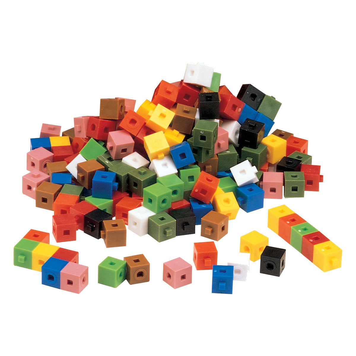 Interlocking Color Cubes Interlocking Centimeter Cubes - Set of 100