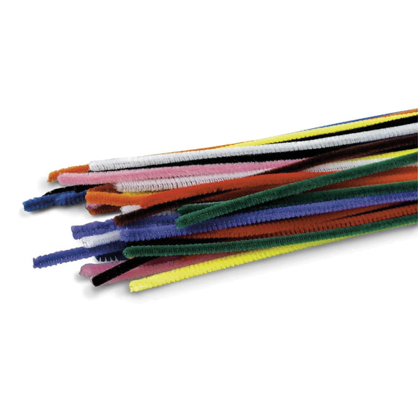 Chenille Stems/Pipe Cleaners, Assorted Colors - Set of 100