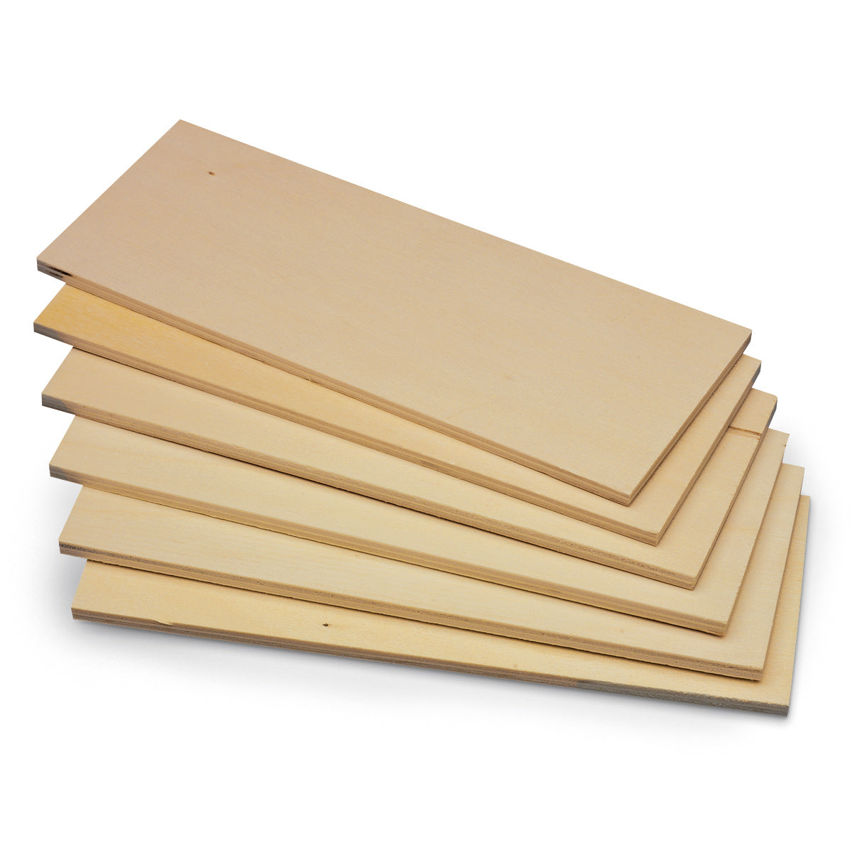 Rectangle Slats Wood Slats - Pack of 6