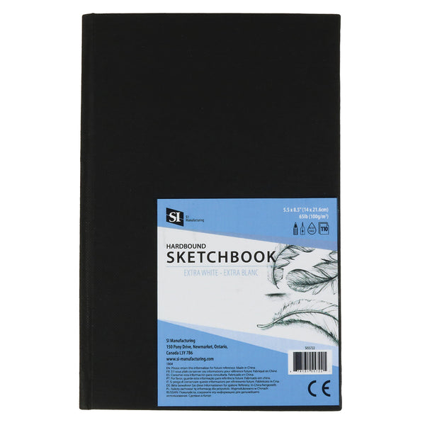 Hardcover Hardbound Sketchbook - 5.5" x 8.5"