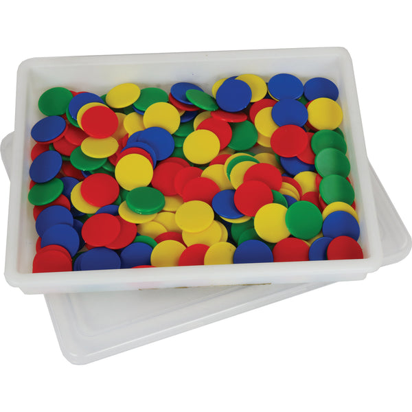 Simple Solution Counting Chips in Container - Set of 200