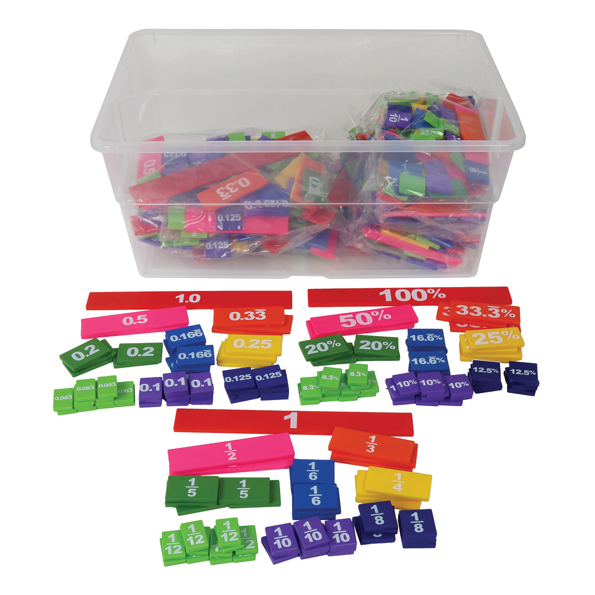 Fraction Collection Box Class Solutions Basic Fraction in Conatiner - Set of 51