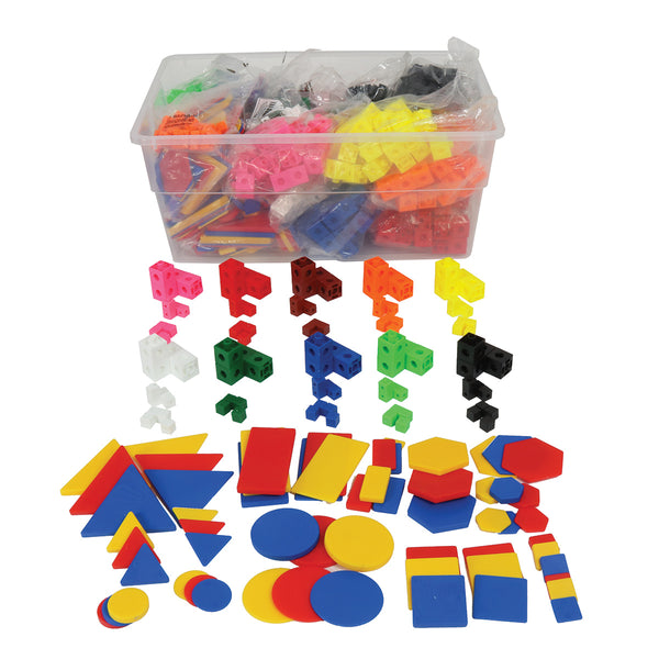 Class Solutions Cubes and Attribute Blocks in Container - Set of 1800