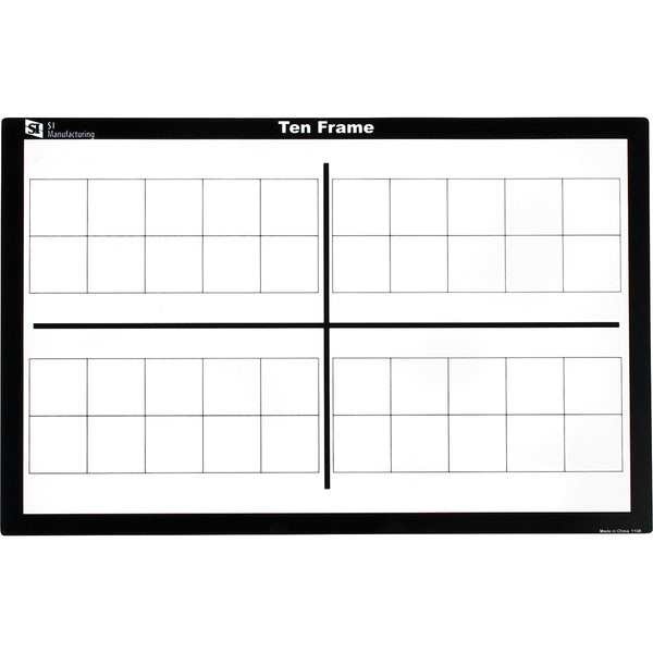 Write n Wipe Ten Frame Boards - Pack of 10