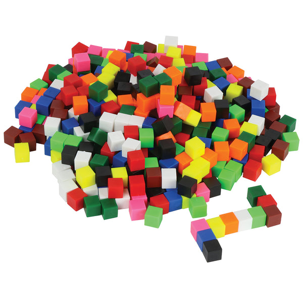 Non Linking Centimeter Cubes in Container - Set of 1000