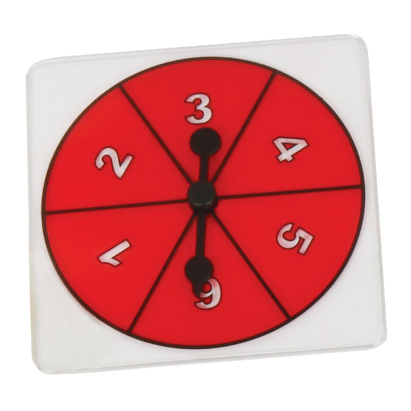 Transparent Numbers 1-6 Spinner