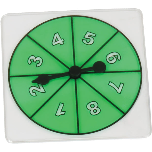 Transparent Number Spinner 1-8