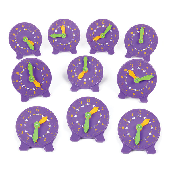 24 Hour Advanced Student Clock - Pack of 10