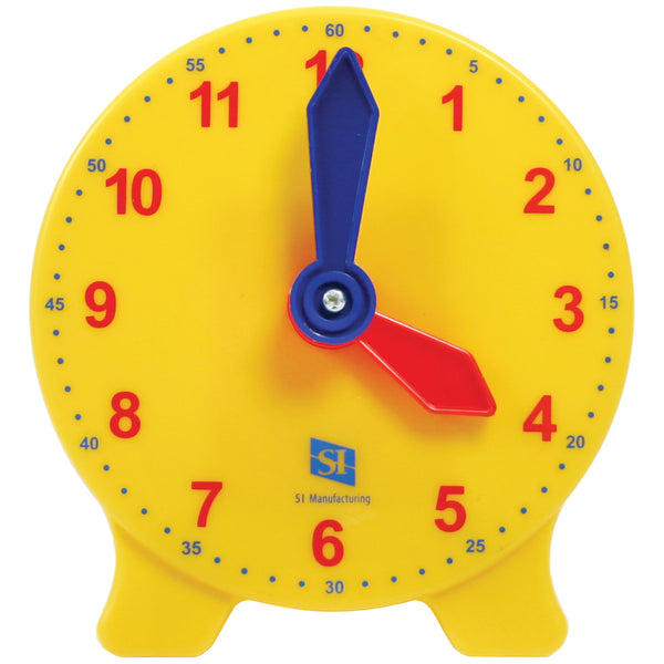 Classic Geared Yellow Student Clock - Single