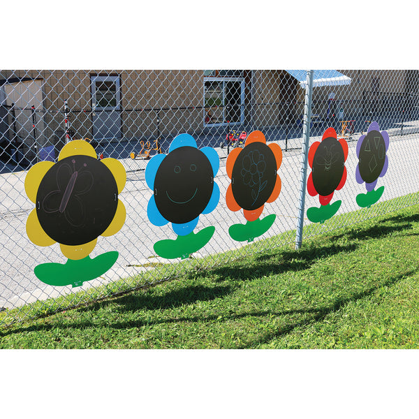 Outdoor Giant Chalkboard Flowers - Set of 5