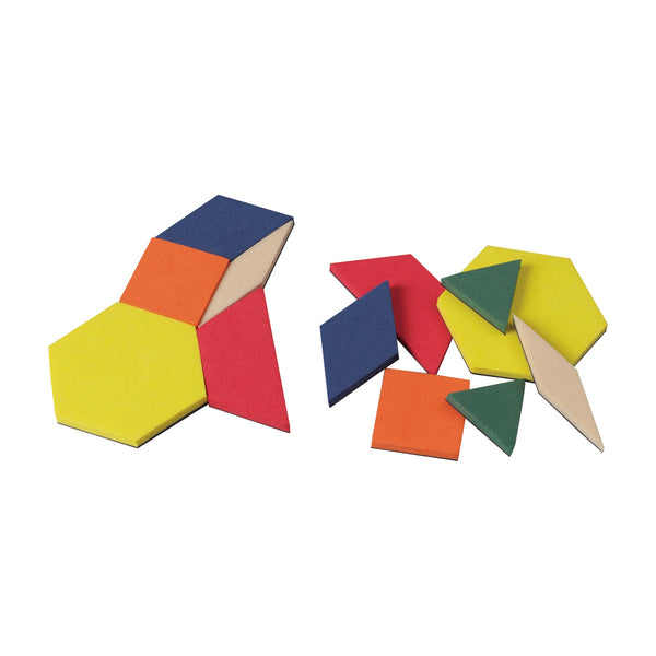 0.5 cm Magnetic Foam Pattern Blocks - Set of 200