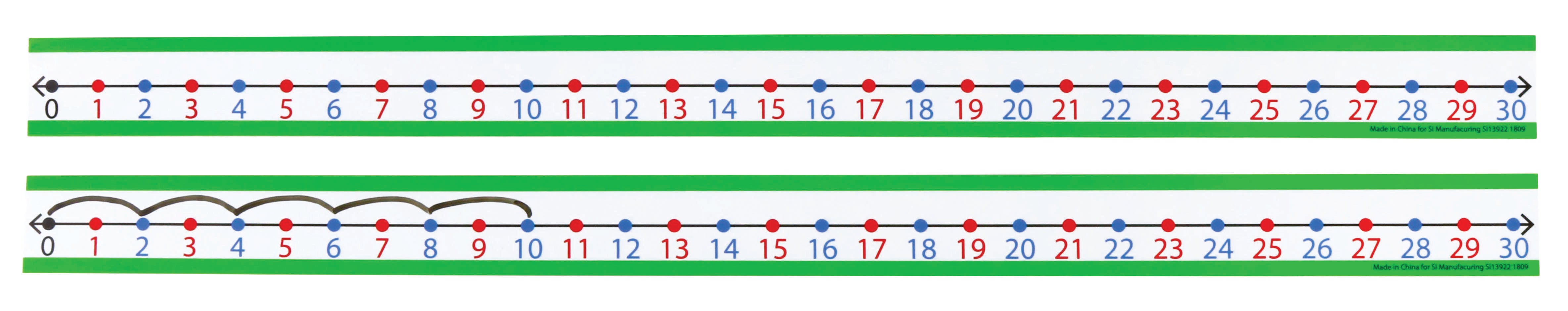 Student Desk Number Line (0 to 30) Set of 30