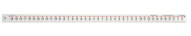 Desk Number Line (-20 to +20) - Set of 35