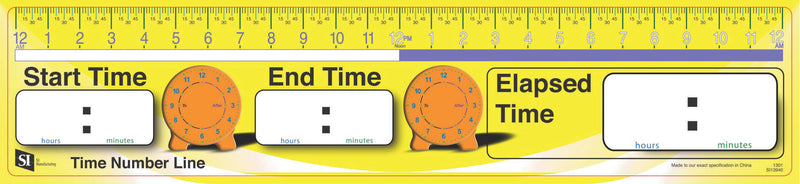 Time Number Line - Set of 10