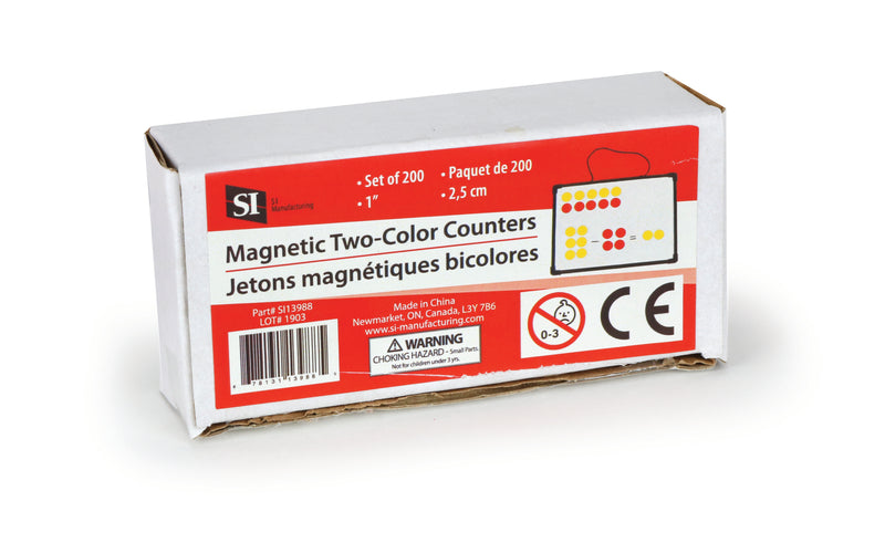 Magnetic Two Color Counters - Set of 200