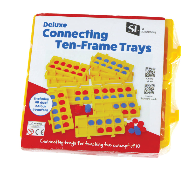 Deluxe Connecting Ten Frame Trays - Set of 4