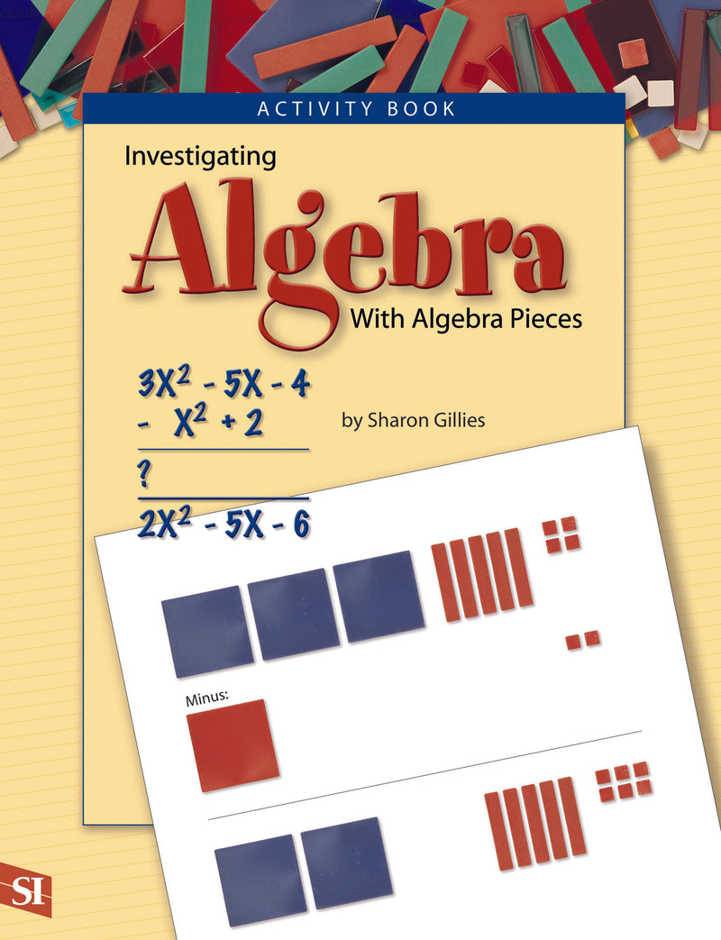 Transparent Algebra Pieces with Guide - Set of 70