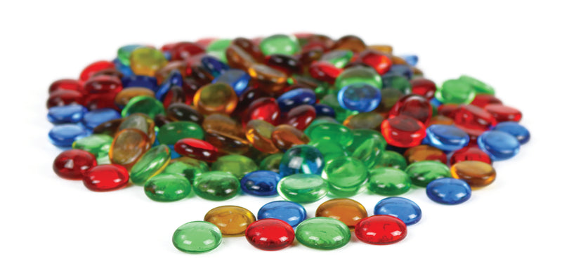 Transparent Rounded Counting Gems - Set of 200