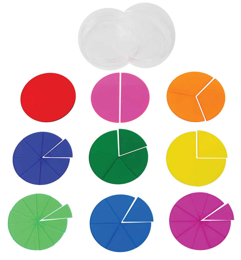 Opaque Fraction Circles - Set of 51