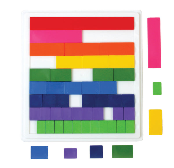 Blank Fraction Tiles with Tray - Set of 51